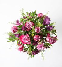 Load image into Gallery viewer, Purple rose bouquet with alstroemeria - abcFlora.com