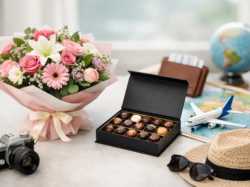 How to Send Chocolates with Flowers Abroad