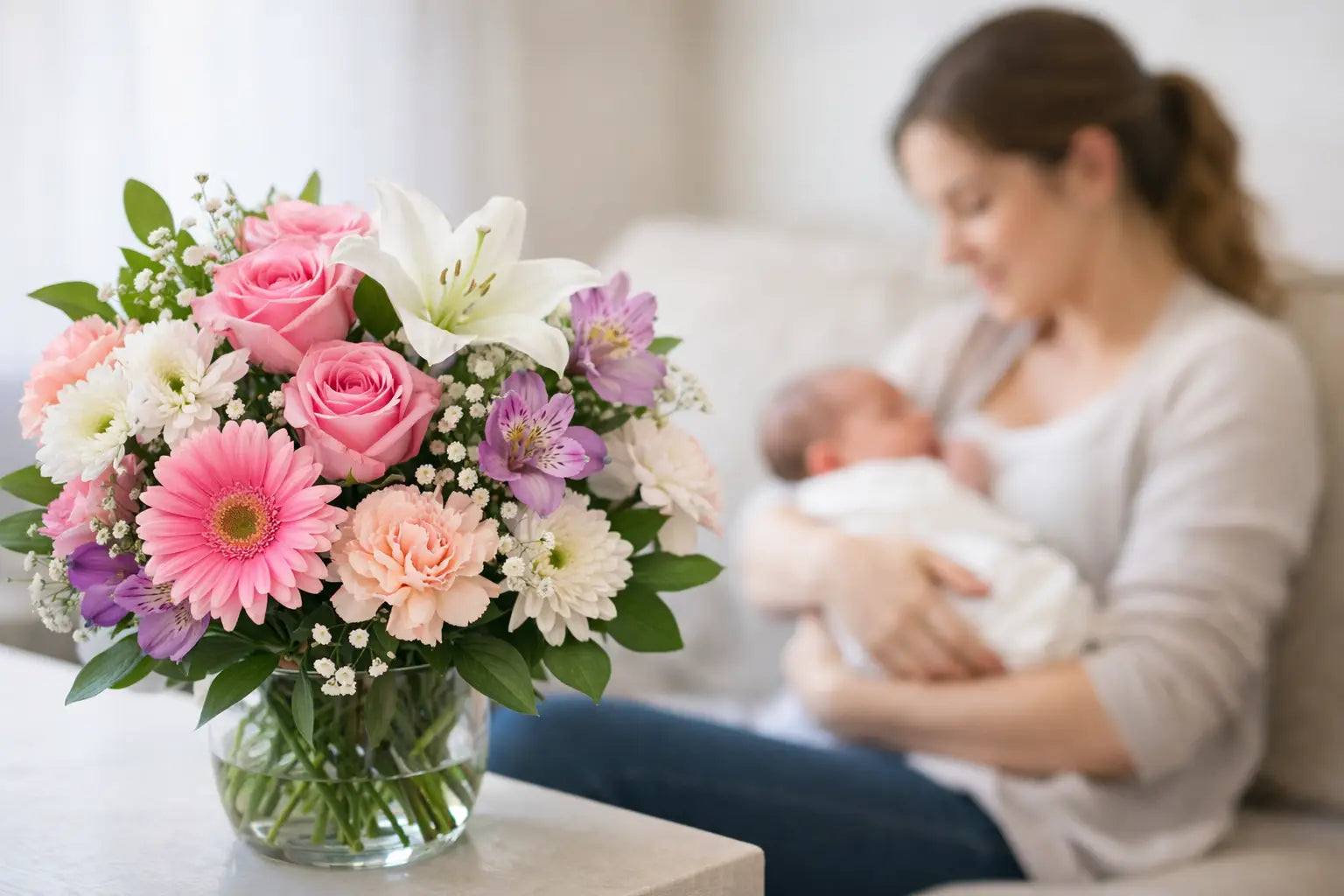 10 Best Flowers for New Moms