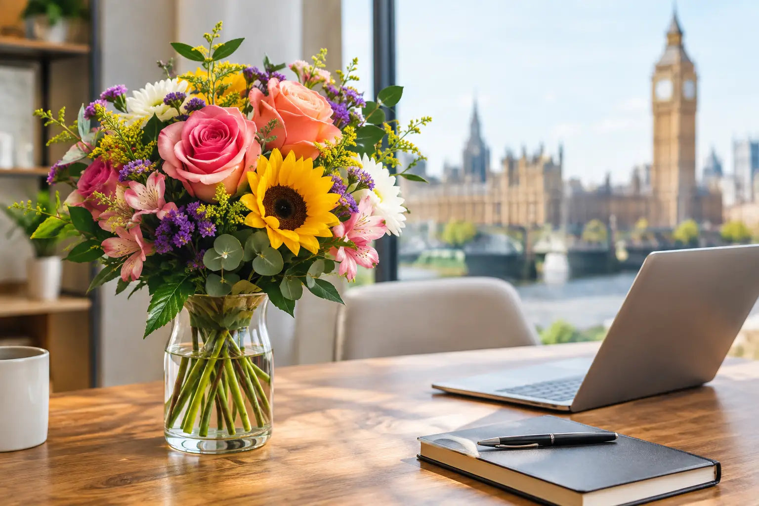 How to Send Flowers to a Workplace Abroad