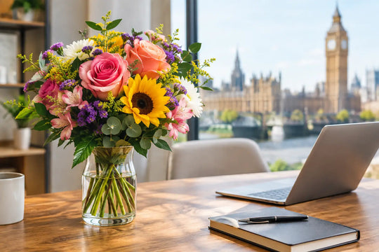 How to Send Flowers to a Workplace Abroad