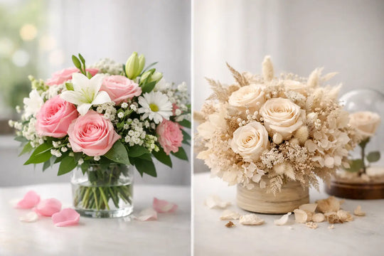 Fresh Bouquets Versus Preserved Flowers Compared