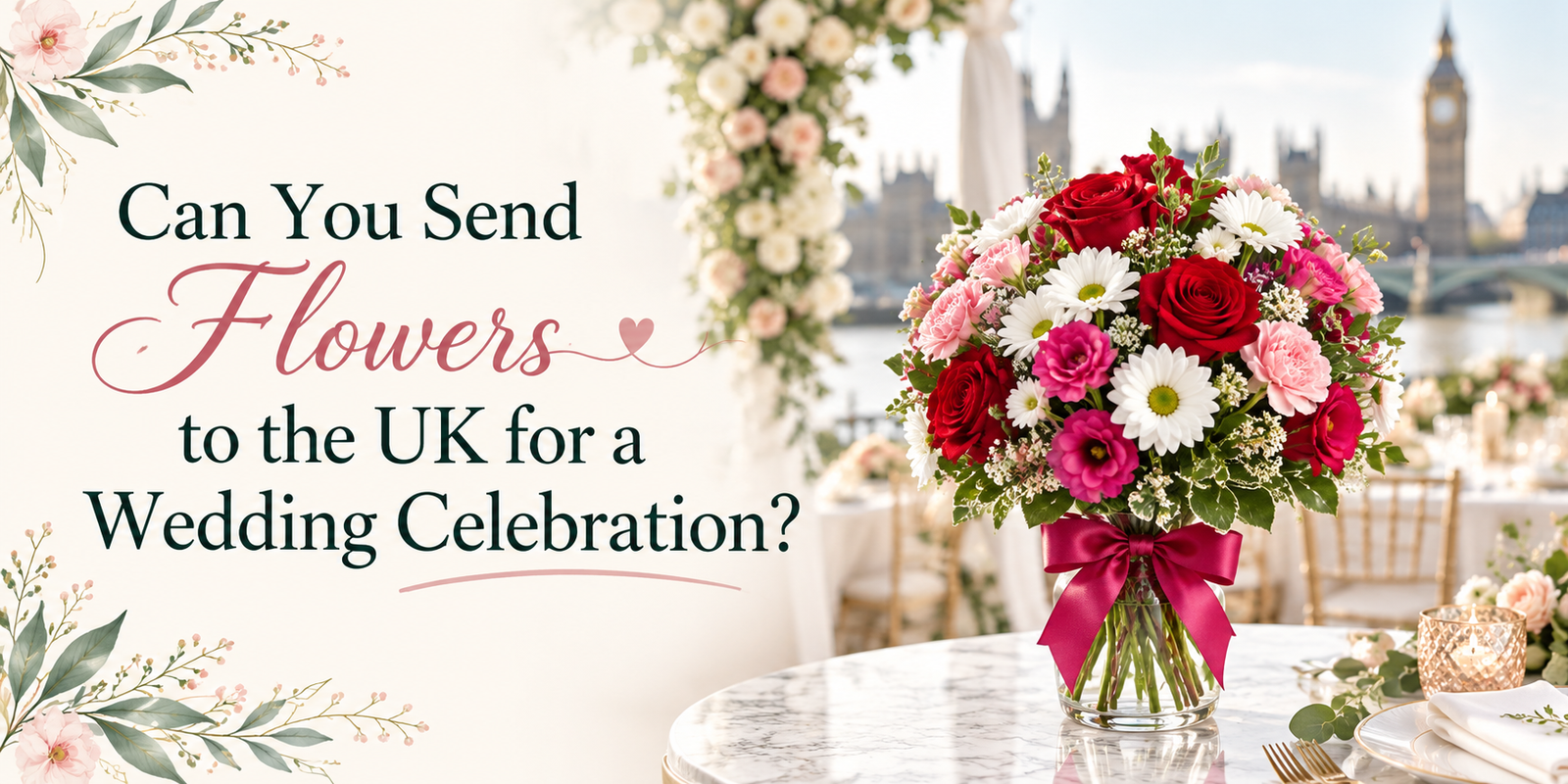Can You Send Flowers to the UK for a Wedding Celebration?