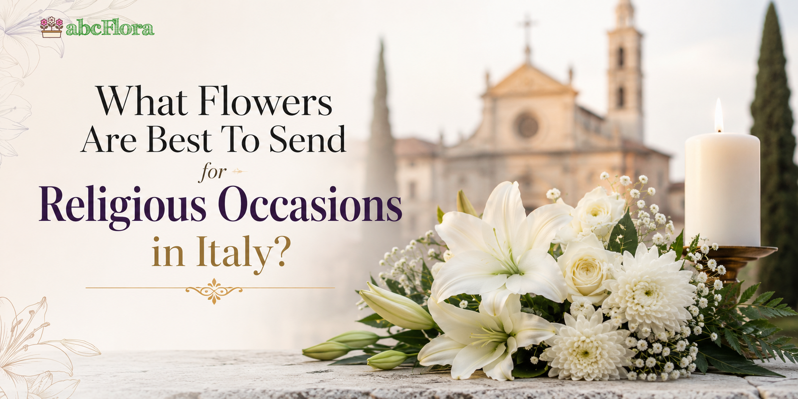 What Flowers Are Best To Send for Religious Occasions in Italy?