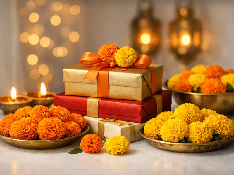 Flores de Diwali en India: Ideas de Regalo con Caléndulas