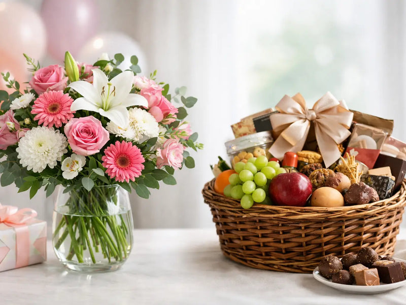 Flores de Cumpleaños: Comparando con Cestas de Regalo