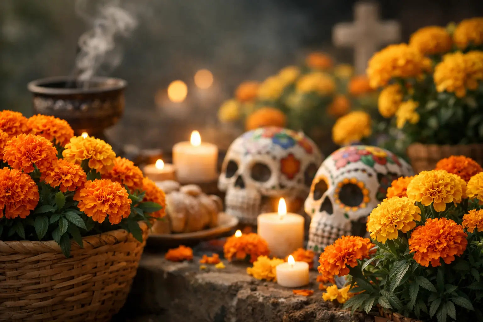 Day of the Dead Flowers in Mexico: Cempasúchil