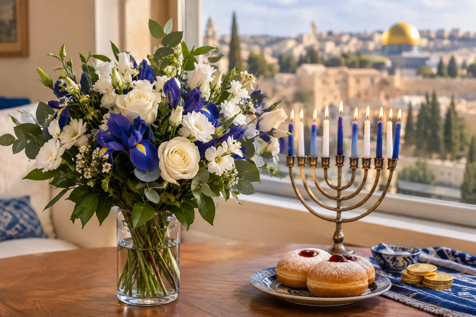 Hanukkah Flowers That Feel Thoughtful Abroad