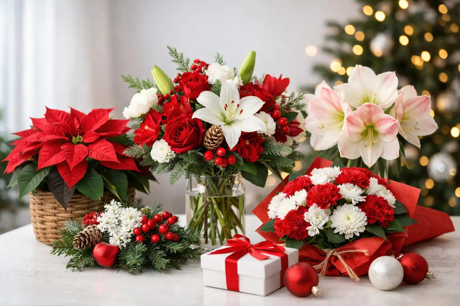 12 Best Christmas Flowers for Gifting