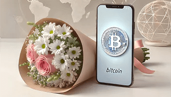 Enviar flores con Bitcoin – Entrega internacional rápida