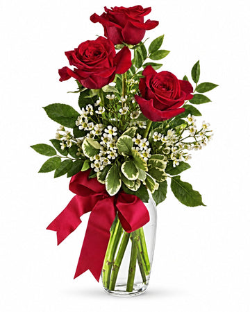 3 Red Roses delivered in Bucharest and across Romania by a local florist