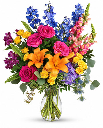 Colors of the Rainbow Bouquet delivered in San Salvador and across El Salvador by a local florist