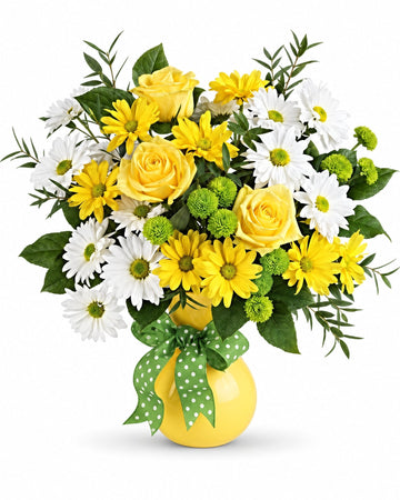 Ramo Margaritas y Lunares para Lituania con entrega a domicilio en Vilna y todo Lituania