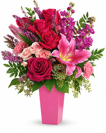 Forever Fuchsia Bouquet delivered in Casablanca and across Morocco by a local florist