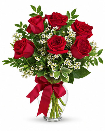Six Roses delivered in Macau and across Macau by a local florist