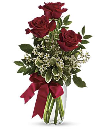 3 Red Roses - abcFlora.com