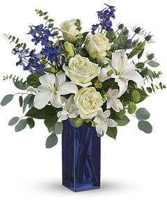 Calming Cobalt Bouquet - abcFlora.com