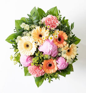 Summer bouquet with pink peonies - abcFlora.com