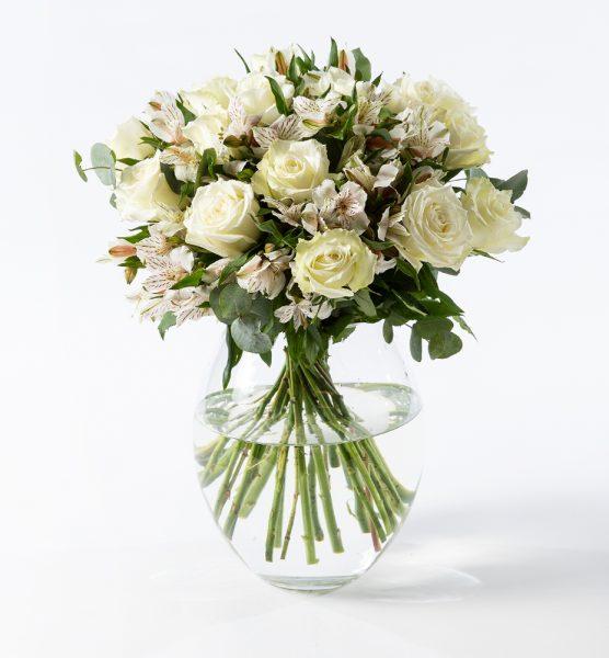 White rose bouquet - abcFlora.com